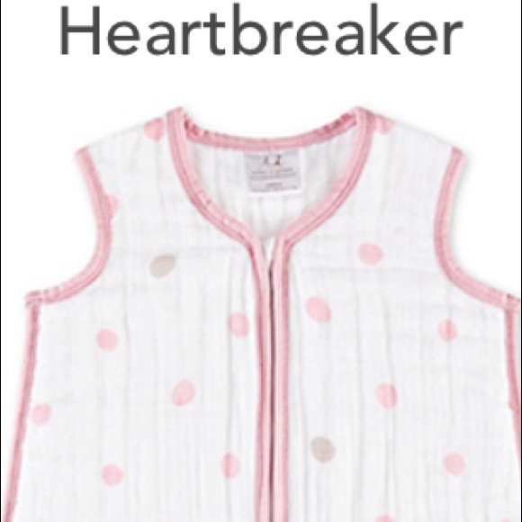 L- Aden+Anais Heartbreaker- Spot Cozy Sleeping Bag - Picture 2 of 6